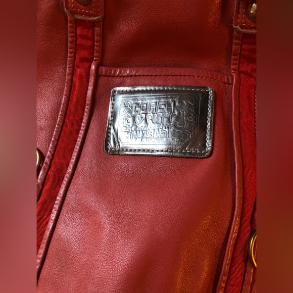 Coach Poppy Lg Spotlight Washed Leather Shldr Bag - Picture 2 of 16